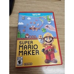 Super Mario Maker (Nintendo Wii U) Game And Case No Booklet